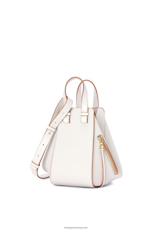 Loewe γυναίκες μικρή τσάντα αιώρας από δέρμα μοσχαριού με απαλούς κόκκους RZR0J503 απαλό λευκό