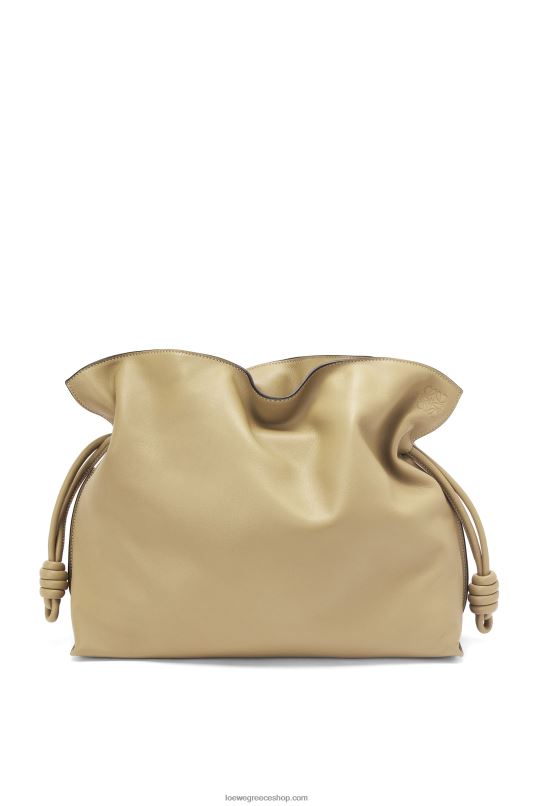 Loewe γυναίκες μεγάλος συμπλέκτης φλαμένκο σε δέρμα μοσχαριού νάπα RZR0J423 πηλός πράσινος