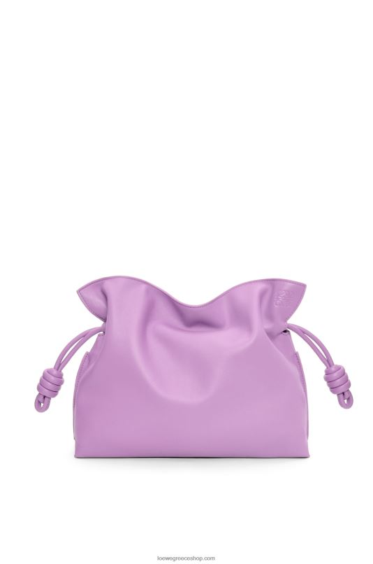 Loewe γυναίκες clutch φλαμένκο σε δέρμα μοσχαριού νάπα RZR0J357 guimauve