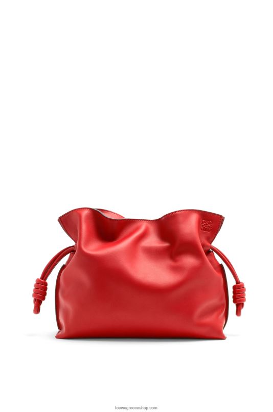 Loewe γυναίκες clutch φλαμένκο σε δέρμα μοσχαριού νάπα RZR0J412 το κόκκινο