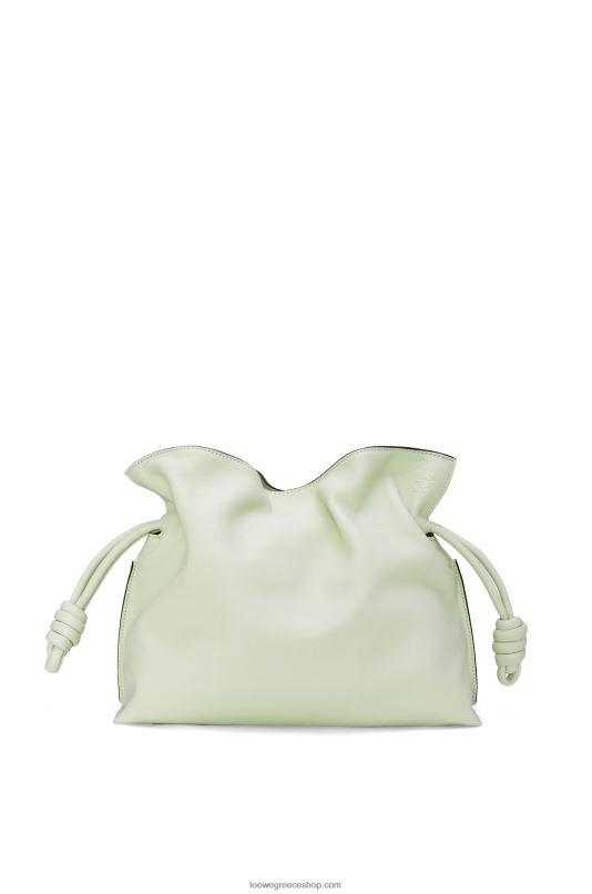 Loewe γυναίκες clutch φλαμένκο σε δέρμα μοσχαριού νάπα RZR0J426 ελαφριά σελαντόνα