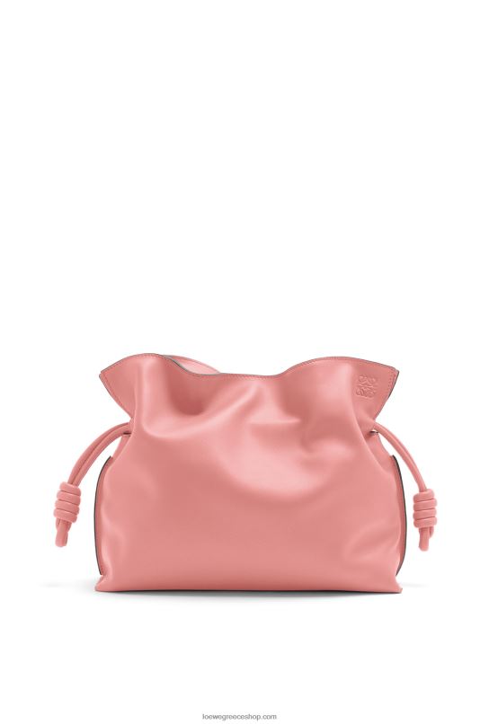 Loewe γυναίκες clutch φλαμένκο σε δέρμα μοσχαριού νάπα RZR0J447 άνθιση ροδακινιάς