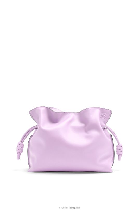 Loewe γυναίκες clutch φλαμένκο σε δέρμα μοσχαριού νάπα RZR0J628 ανθισμένη ορχιδέα