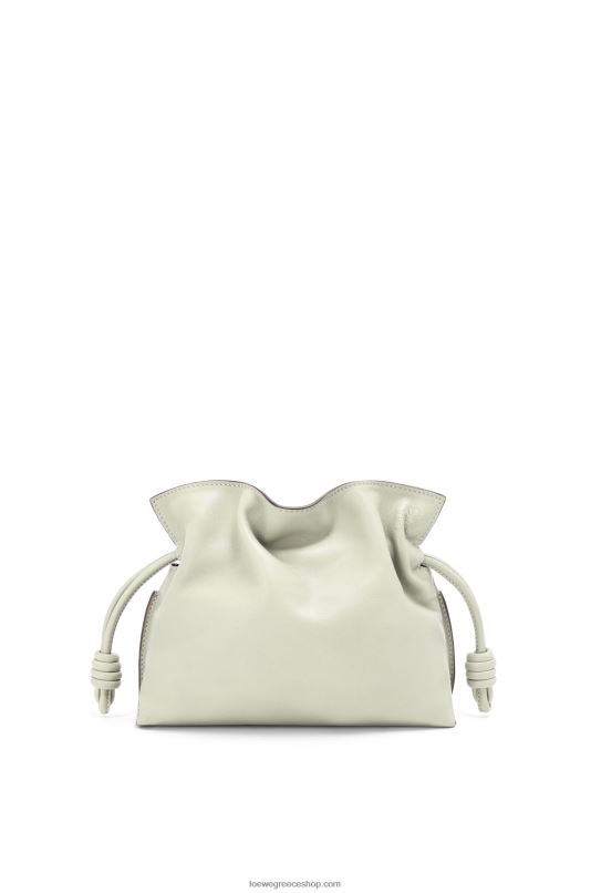 Loewe γυναίκες mini flamenco clutch σε δέρμα μοσχαριού νάπα RZR0J205 ελαφριά σελαντόνα