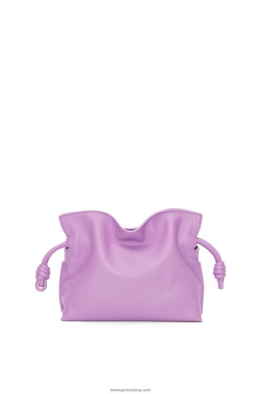 Loewe γυναίκες mini flamenco clutch σε δέρμα μοσχαριού νάπα RZR0J321 guimauve