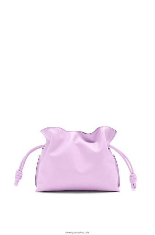 Loewe γυναίκες mini flamenco clutch σε δέρμα μοσχαριού νάπα RZR0J559 ανθισμένη ορχιδέα