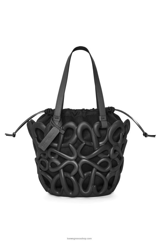 Loewe γυναίκες αναγραμματισμένο φουσκωμένο καλάθι από ελαφρύ αφρώδες λάστιχο RZR0J113 μαύρος