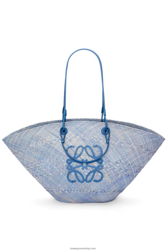 Loewe γυναίκες μεγάλο τσαντάκι με καλάθι αναγραμμάτων σε φοίνικα και δέρμα μοσχαριού RZR0J2 τζιν μπλε