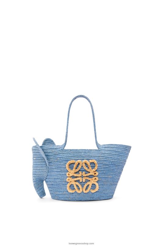 Loewe γυναίκες μικρή τσάντα καλαθιού ελέφαντα σε ράφι RZR0J77 τζιν μπλε