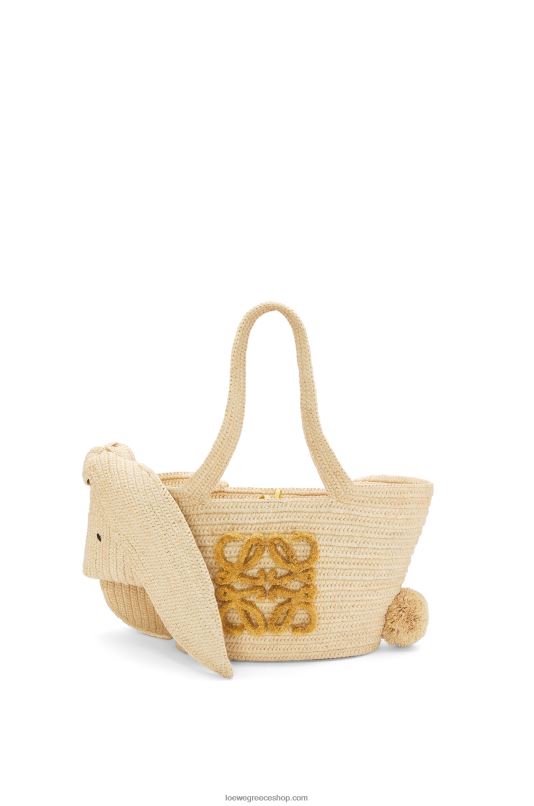 Loewe γυναίκες μικρό τσαντάκι λαγουδάκι σε ράφι και δέρμα μοσχαριού RZR0J78 φυσικός