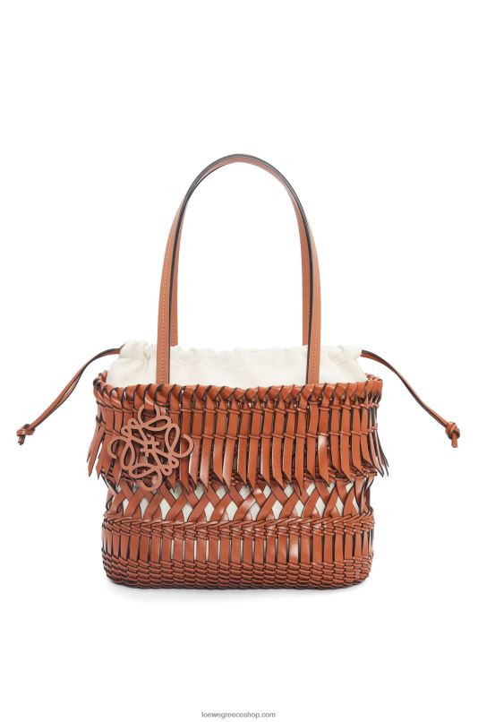 Loewe γυναίκες τετράγωνο τσαντάκι με κρόσσια σε δέρμα μοσχαριού RZR0J90 βυρσοδέψω