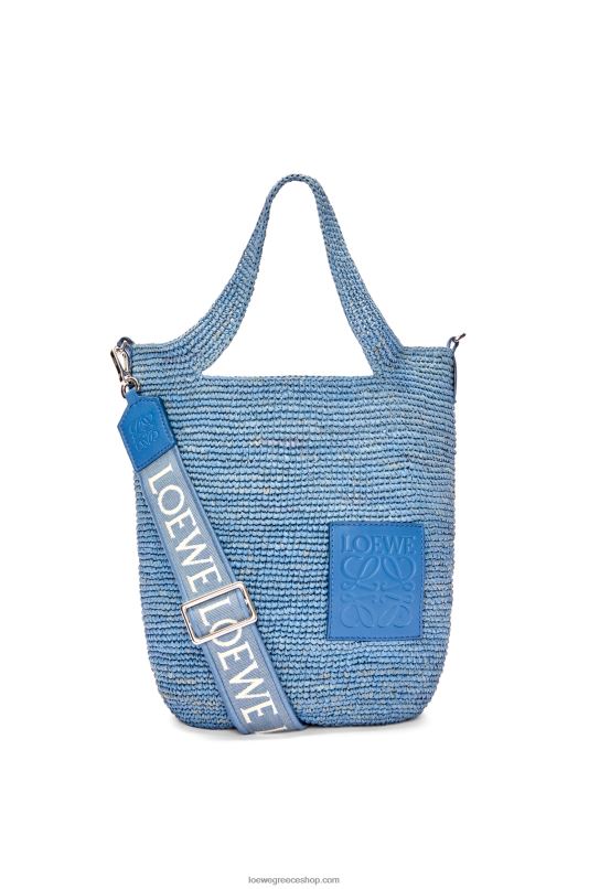 Loewe γυναίκες Τσάντα με mini σκίσιμο σε ράφι και δέρμα μοσχαριού RZR0J4 τζιν μπλε
