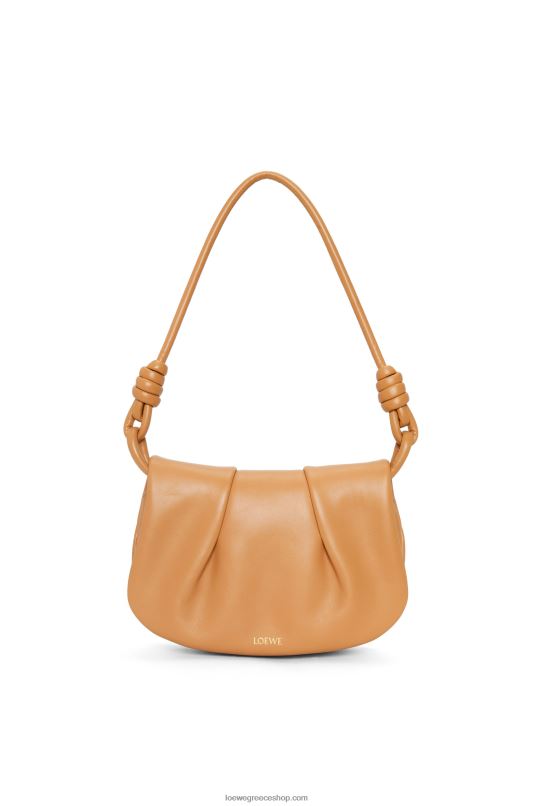Loewe γυναίκες τσάντα paseo σε γυαλιστερή νάπα δέρμα μοσχαριού RZR0J334 ζεστή έρημος