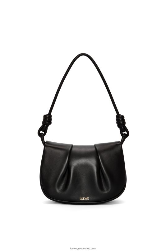 Loewe γυναίκες τσάντα paseo σε γυαλιστερή νάπα δέρμα μοσχαριού RZR0J337 μαύρος