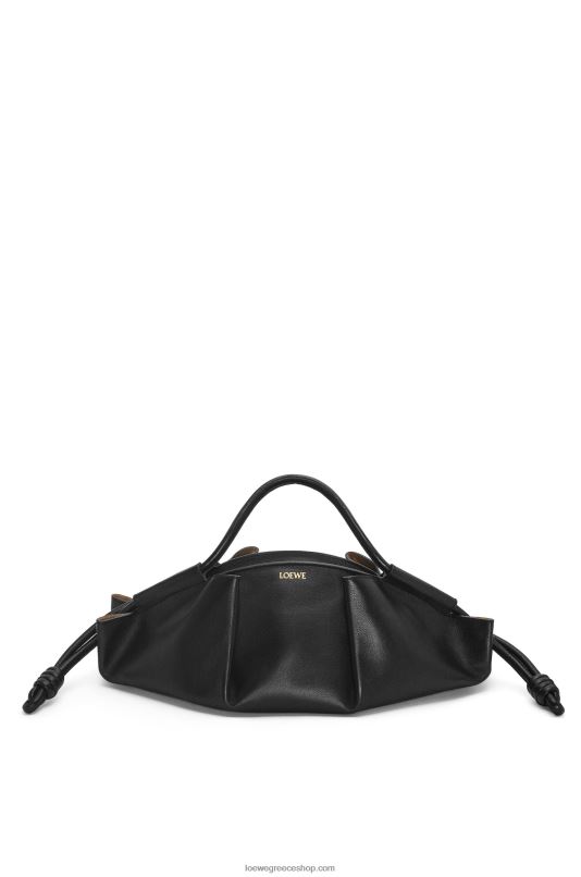 Loewe γυναίκες τσάντα paseo σε γυαλιστερό δέρμα μοσχαριού νάπα RZR0J538 μαύρος