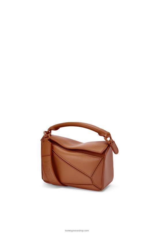 Loewe γυναίκες μίνι τσάντα παζλ σε σατέν δέρμα μοσχαριού RZR0J273 πέκαν