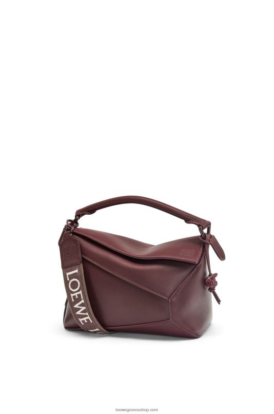 Loewe γυναίκες μικρή τσάντα στην άκρη του παζλ από σατέν δέρμα μοσχαριού RZR0J274 τραγούδησε de boeuf glaze