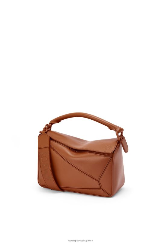 Loewe γυναίκες μικρή τσάντα παζλ σε σατέν δέρμα μοσχαριού RZR0J470 πέκαν