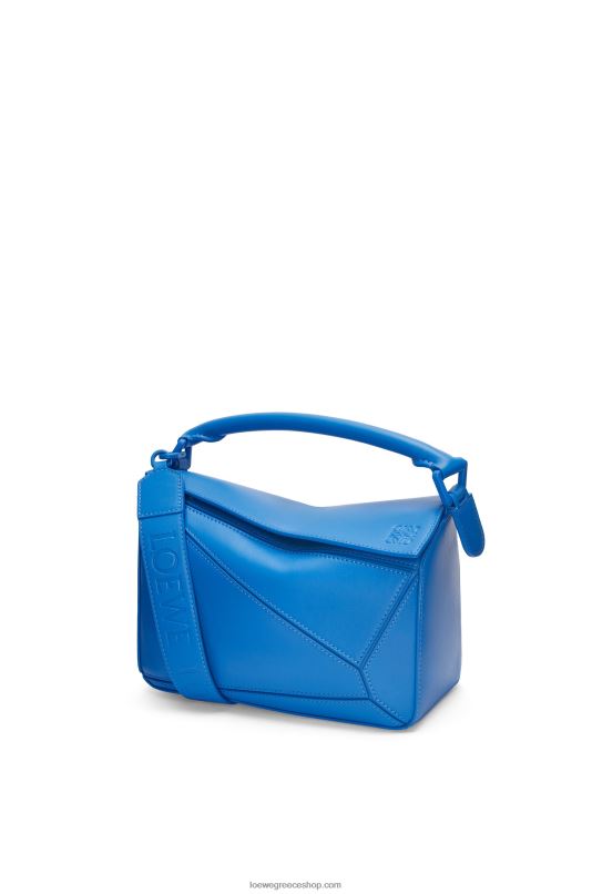 Loewe γυναίκες μικρή τσάντα παζλ σε σατέν δέρμα μοσχαριού RZR0J480 κατάδυση μπλε