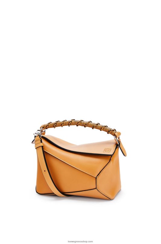 Loewe γυναίκες μικρή τσάντα παζλ από δέρμα μοσχαριού νάπα RZR0J517 ζεστή έρημος