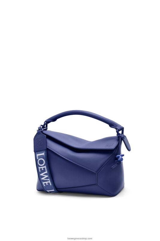 Loewe γυναίκες μικρή τσάντα στην άκρη του παζλ από σατέν δέρμα μοσχαριού RZR0J531 βαθύ μωβ γλάσο