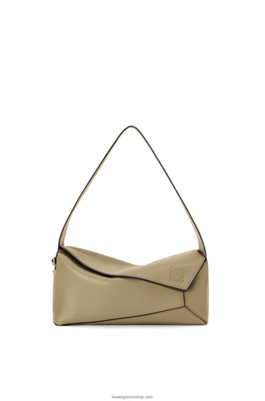 Loewe γυναίκες παζλ hobo bag από δέρμα μοσχαριού νάπα RZR0J458 πράσινη αγκινάρα