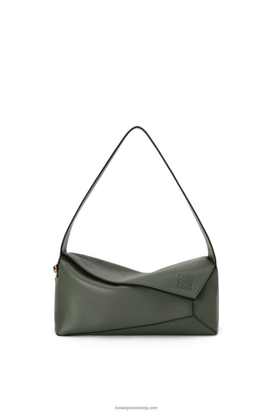 Loewe γυναίκες παζλ hobo bag από δέρμα μοσχαριού νάπα RZR0J472 vintage χακί