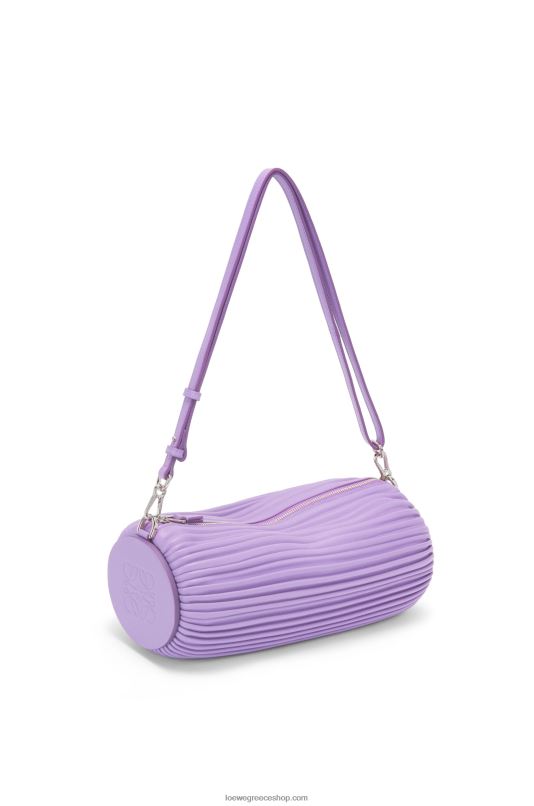 Loewe γυναίκες πουγκί βραχιόλι σε πλισέ νάπα RZR0J376 ανοιχτό μοβ