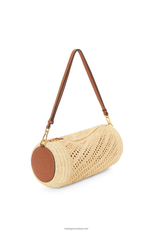 Loewe γυναίκες πουγκί βραχιόλι σε ράφι και δέρμα μοσχαριού RZR0J378 φυσικός/μαύρισμα