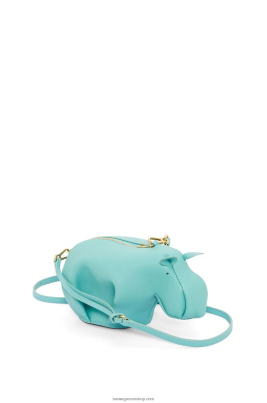 Loewe γυναίκες Τσάντα ιπποπόταμου σε κλασικό δέρμα μοσχαριού RZR0J392 φρέσκια μέντα