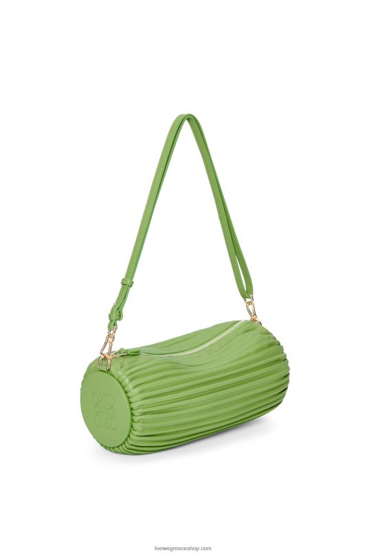 Loewe γυναίκες πουγκί βραχιόλι σε πλισέ νάπα RZR0J399 ανοιξιάτικο πράσινο