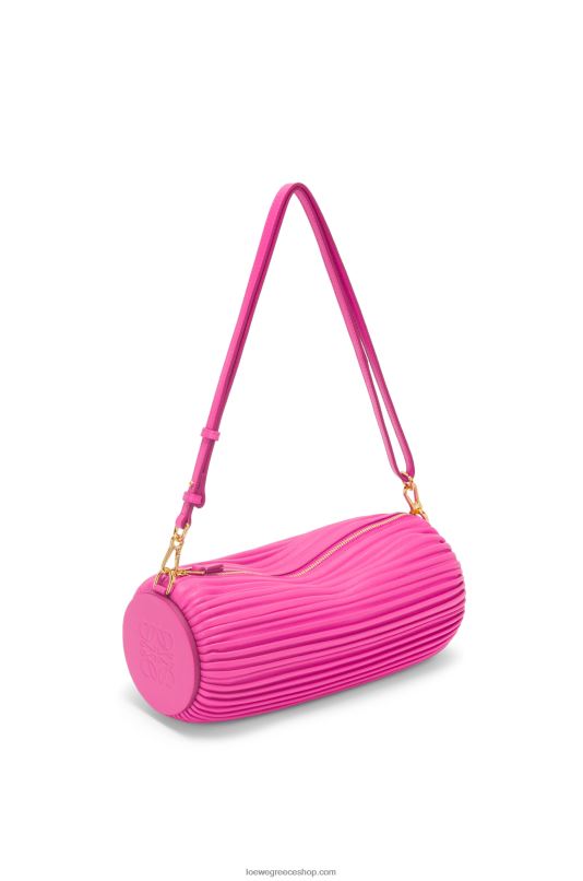 Loewe γυναίκες πουγκί βραχιόλι σε πλισέ νάπα RZR0J400 φουξία