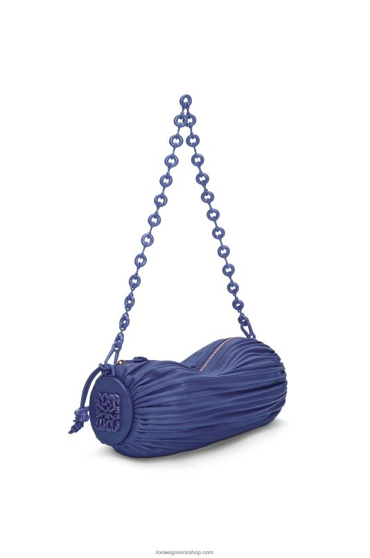 Loewe γυναίκες πουγκί βραχιόλι σε πλισέ νάπα RZR0J601 βαθύ μωβ γλάσο