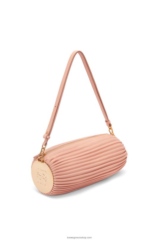 Loewe γυναίκες θήκη βραχιολιού από δέρμα μοσχαριού νάπα και ορείχαλκο RZR0J618 απαλό ροζ