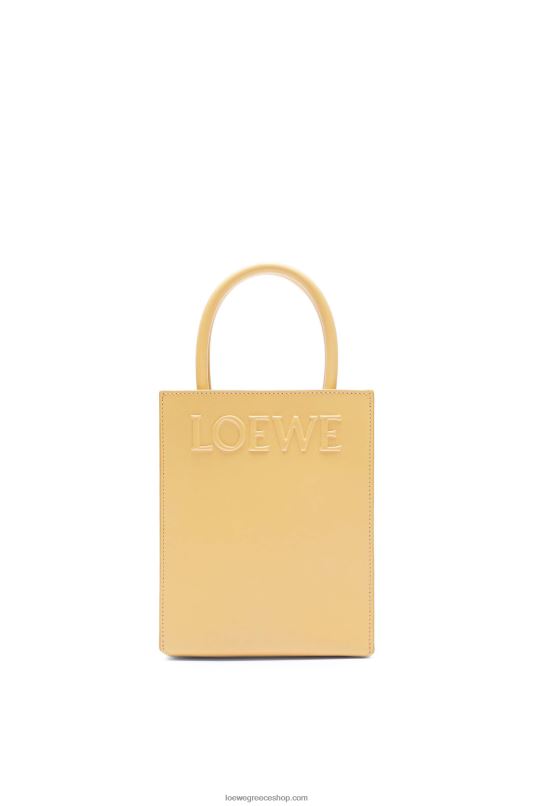 Loewe γυναίκες standard tote a5 σε κομψό δέρμα μόσχου RZR0J119 σκούρο βούτυρο
