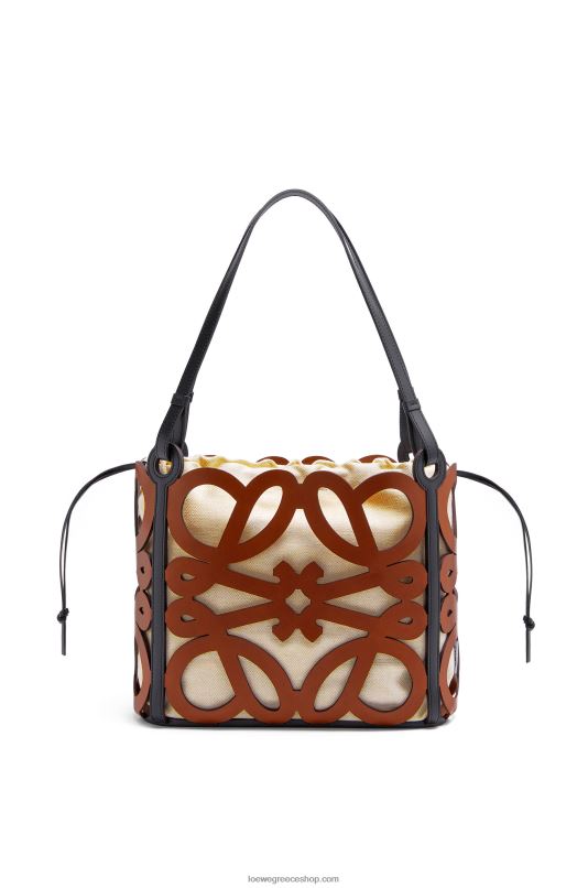 Loewe γυναίκες μικρό αναγραμματισμένο κομμένο tote από δέρμα μοσχαριού RZR0J125 βυρσοδέψω