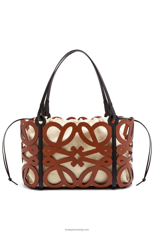 Loewe γυναίκες αναγραμματισμός κομμένο tote από δέρμα μοσχαριού RZR0J127 βυρσοδέψω