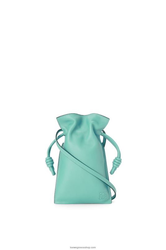 Loewe γυναίκες Τσέπη φλαμένκο από δέρμα μοσχαριού νάπα RZR0J296 φρέσκια μέντα