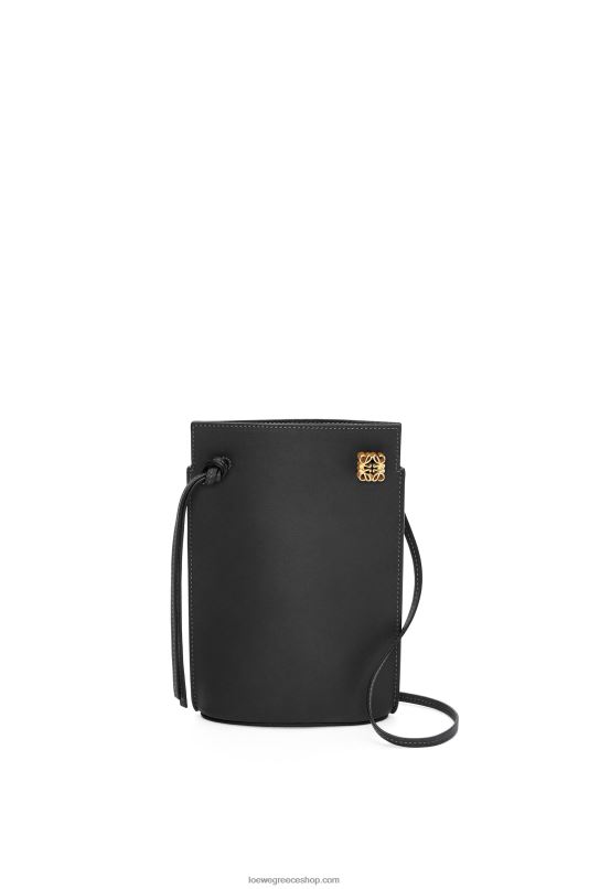 Loewe γυναίκες τσέπη με ζάρια σε κλασικό δέρμα μοσχαριού RZR0J575 μαύρος