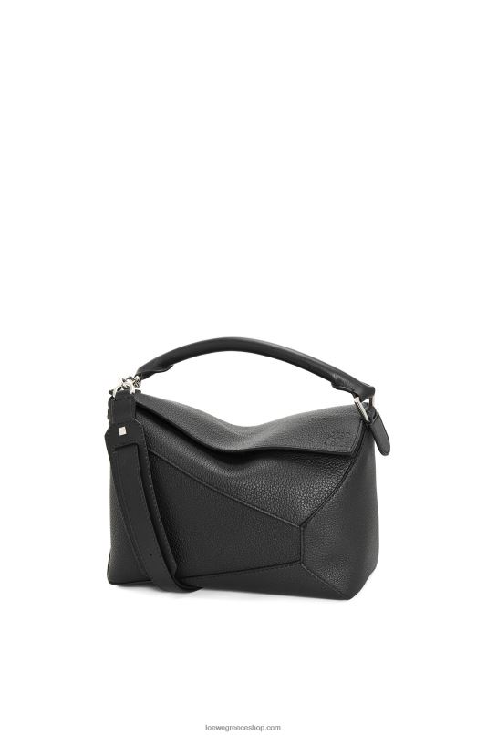 Loewe άνδρες σακούλα στην άκρη του παζλ από δέρμα μοσχαριού RZR0J540 μαύρος