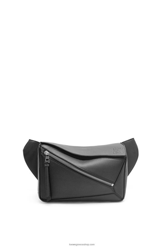 Loewe άνδρες μικρό παζλ bumbag σε διαμαντένιο δέρμα μόσχου RZR0J566 μαύρος