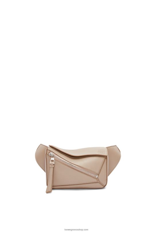 Loewe άνδρες mini puzzle bumbag σε κλασικό δέρμα μοσχαριού RZR0J548 άμμος