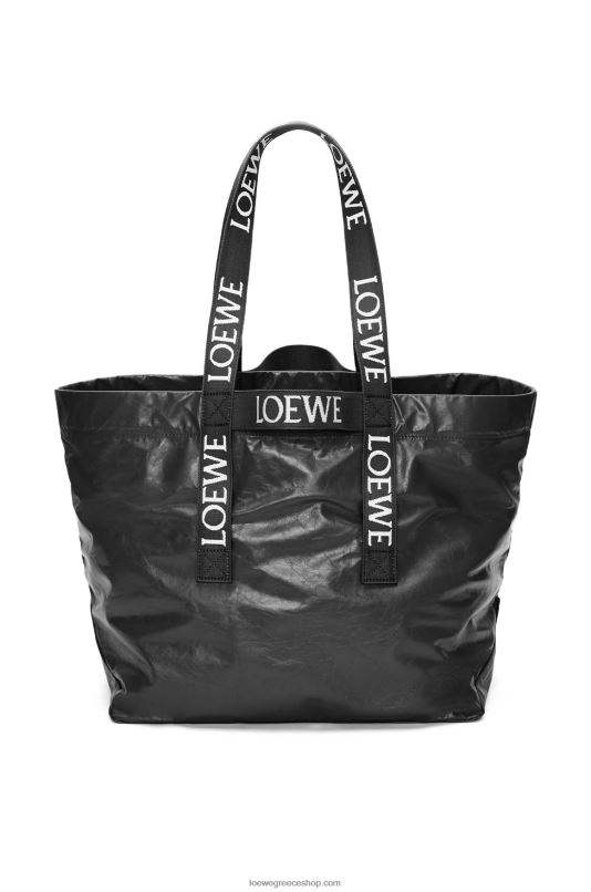 Loewe άνδρες διπλώστε τον αγοραστή σε χάρτινο δέρμα μόσχου RZR0J68 μαύρος